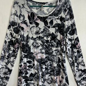 Banana Republic Women's Long Sleeve Tunic‎ Top Floral Medium